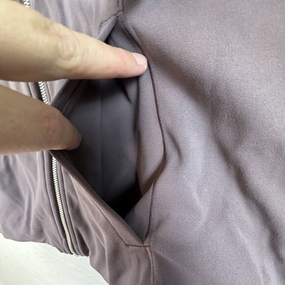 Nike Yoga Jacket Womens Medium Light Purple Dri-Fit Luxe Full Zip Fitted DD5533 - Picture 7 of 11